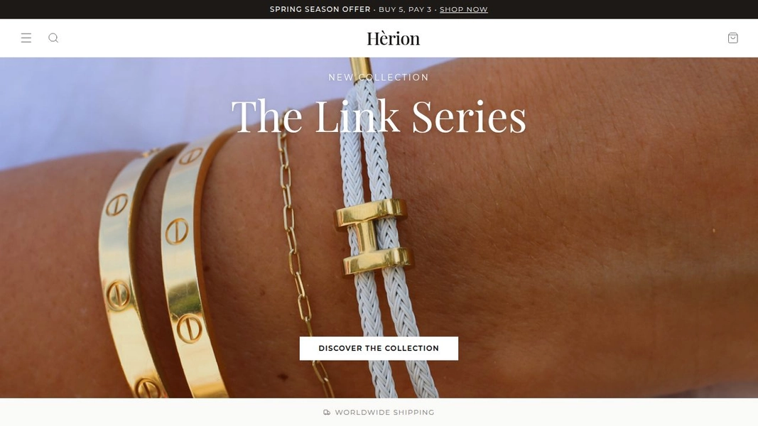 Gold Link Bracelet | Hèrion
