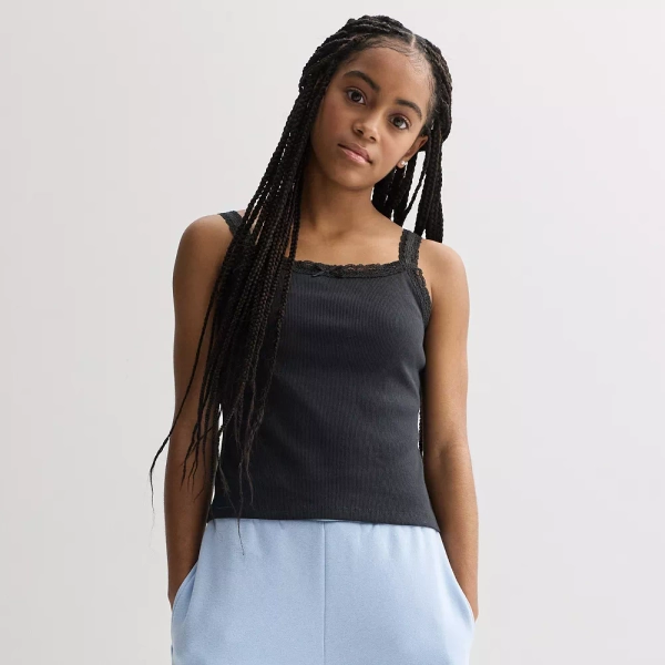 Girls 7-16 SO® Lace Trim Cami in Regular & Plus Size