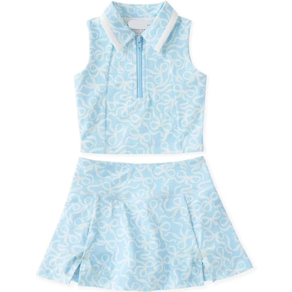 Swoon Baby Girls Blue Sky Bow Activewear Set