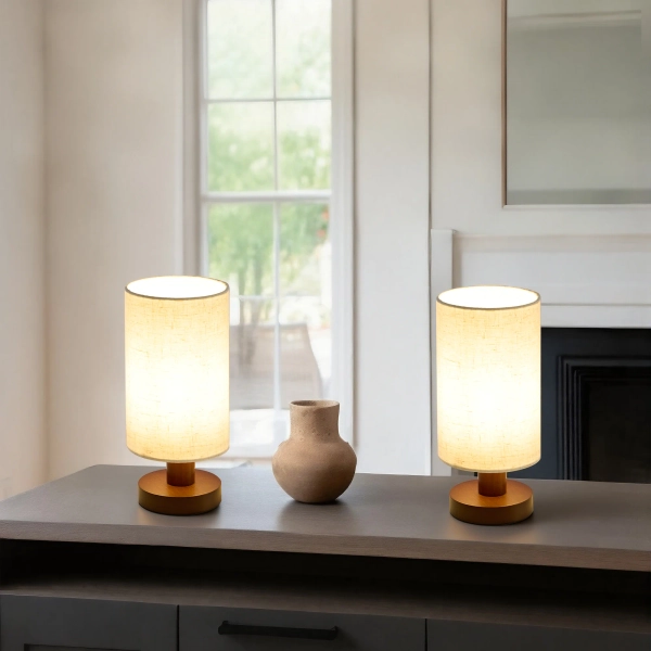 George Oliver Set Of 2 Cozy Compact Table Lamp For Small Spaces & Reviews | Wayfair
