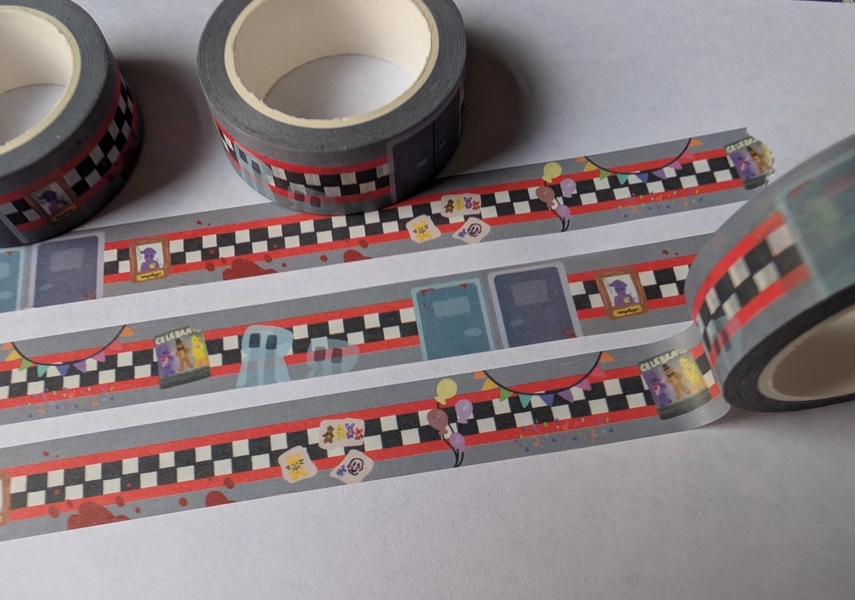 Pizzeria Wall Five Nights At Freddys Washi Tape FNAF 15mm