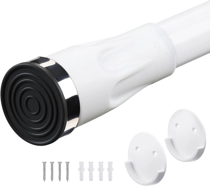 OLIYNEDY Thickened Heavy Duty Adjustable Closet Rod 42-72  inch, Closet Storage Organizer Rod for Wardrobe, Bathroom & Laundry Space, Garment Hanging Rod, White - Walmart.com