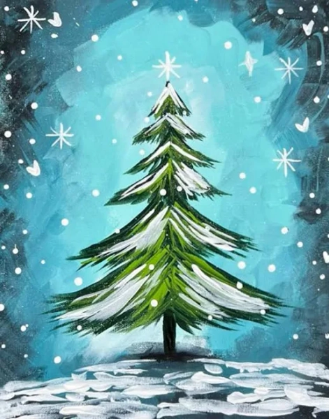 Magical Christmas Tree Paint Kit