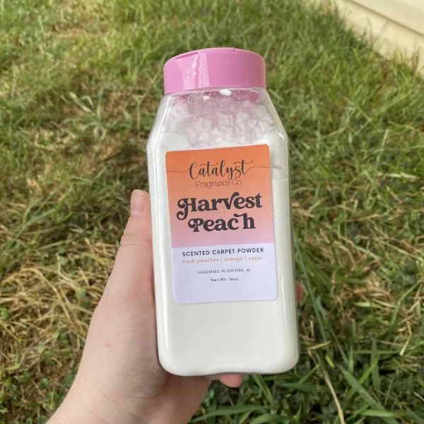 Harvest Peach | Carpet Powder | 16 oz, Strong Scented Carpet and Upholstery Freshener