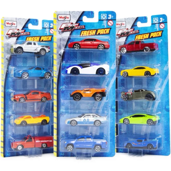 Fresh Metal Diecast Cars in a Fresh Metal 5 Pack