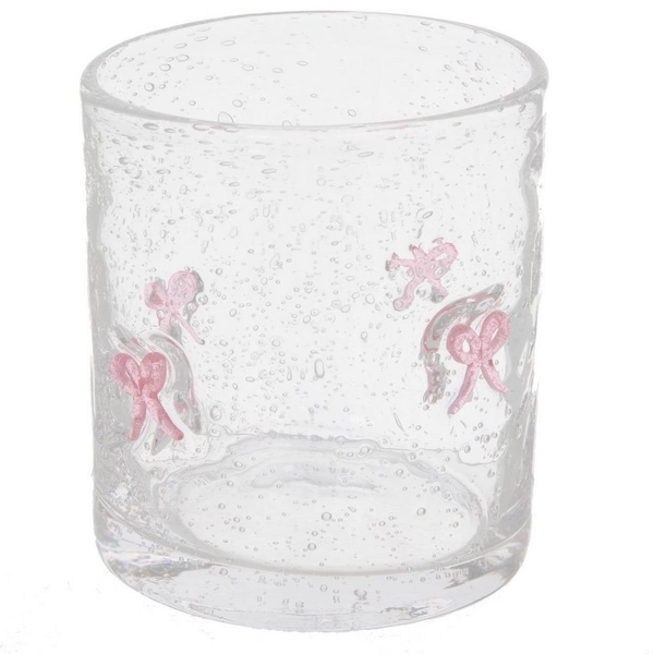 Pink Bows Icon Glass
