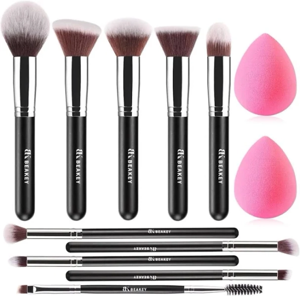 BEAKEY 12Pcs Makeup Brush Set