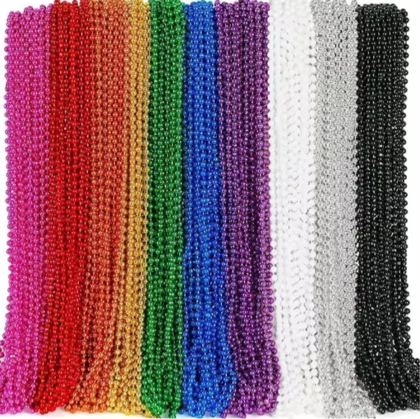 Factory Wholesale Mardi Gras Beads Party Necklace Saint Patrick's Day Beads Carnival Party Mardi Gras Throw