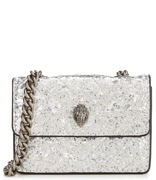 Kurt Geiger London Micro Metallic Sequin Chain Crossbody Bag