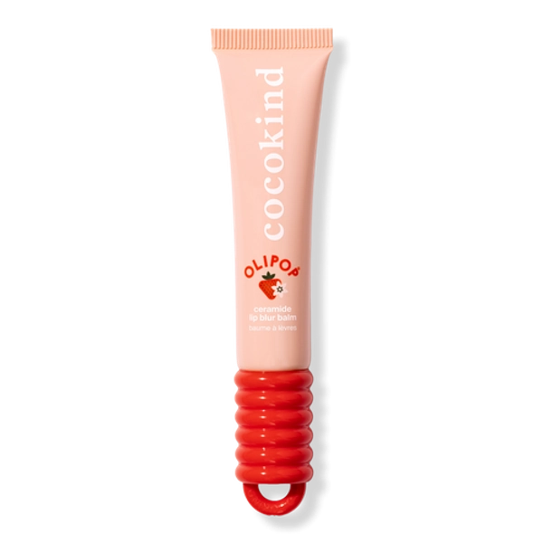Ceramide Lip Blur Balm Hydrating & Smoothing Lip Treatment - Olipop Strawberry Vanilla