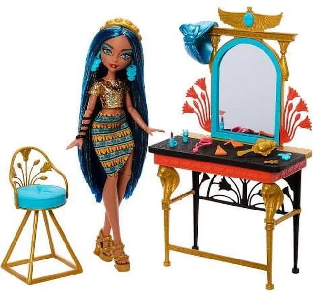 Monster High Cleo de Nile Self-Scare Day Vanity Furniture