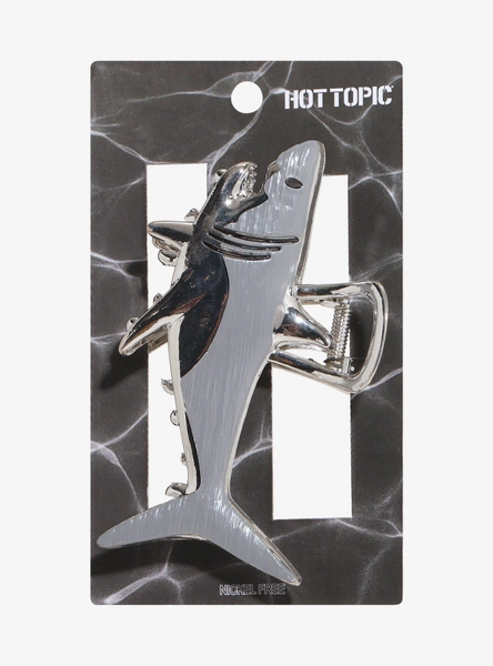 Great White Shark Metal Claw Hair Clip