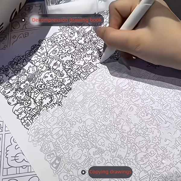 10/50/100 Sheets Drawing Practice Sheets | Ideal for Adults to Relieve Stress And for Beginners to Improve Focus And Observation Skills, Perfect for Various Holiday Gifts