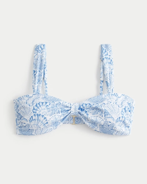 Rib Sweetheart Scoop Bikini Top