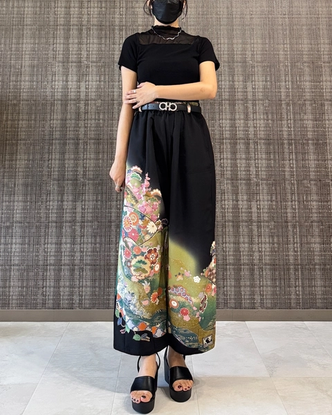 Black pants 673 | K´FORWARD｜ リメイク着物のネットショップ powered by BASE
