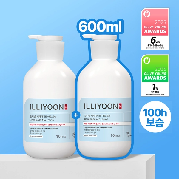 [4년연속1위] 일리윤 세라마이드 아토 로션기획(600ML+600ML) | 올리브영