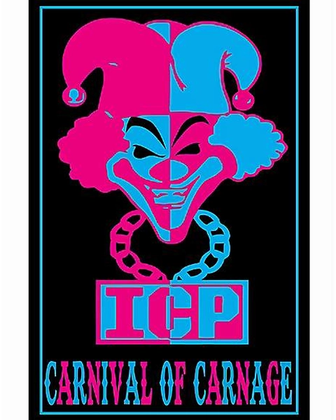 Insane Clown Posse Carnival of Carnage Black Light Poster
