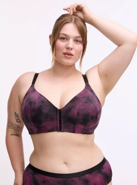 Dream Wire Free Lightly Lined Print Front Closed Bra