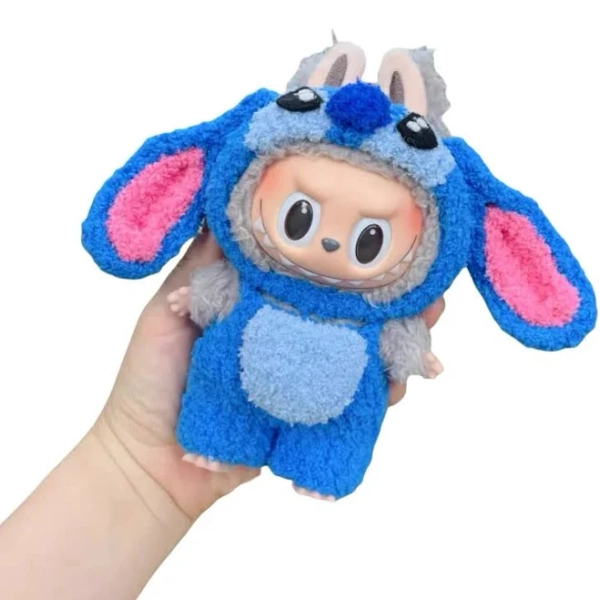 17cm Labubu Clothes Stitch Suit Cute Doll'S Clothes Kawaii Labubu Accessories Replaceable Cloths