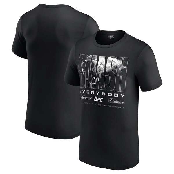 Men's Black Khamzat Chimaev Graphic T-Shirt