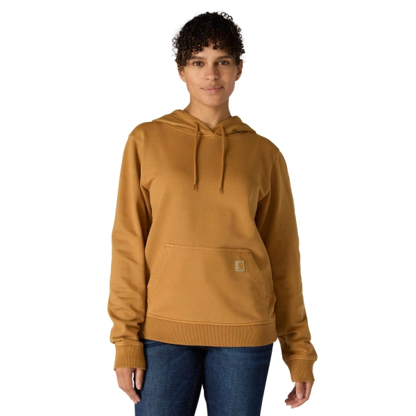 Women's Relaxed Fit Midweight Garment Dye French Terry Hooded Sweatshirt