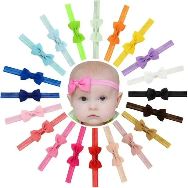 10pcs Cute Ribbon Bowknot Headband