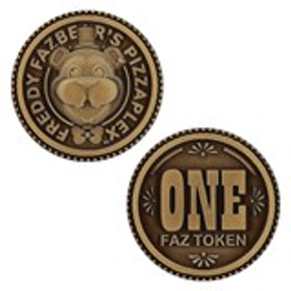 One Faz Token Five Nights At Freddy's FNAF Replica Coin | Collectible | Free shipping over £20 | HMV Store