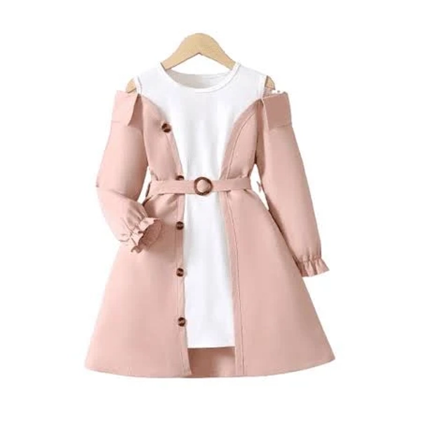Mikrdoo Off Shoulder Splicing Belted One Piece Dress