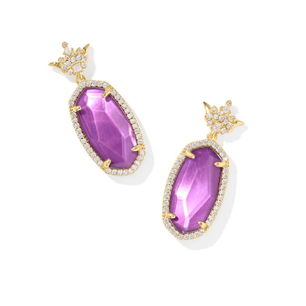 Disney Princess Drop Earrings by Kendra Scott – Mauve | Disney Store