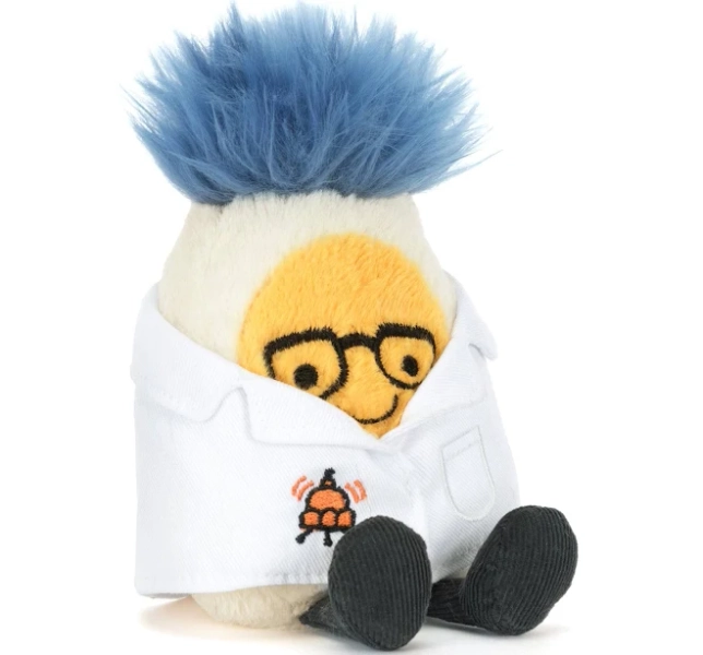 Amuseables Boiled Egg Scientist Outfit