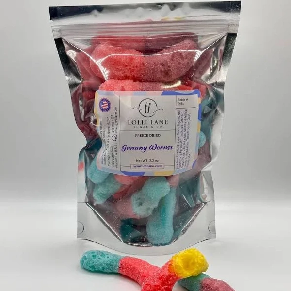 Gummy Worms Freeze Dried Candy