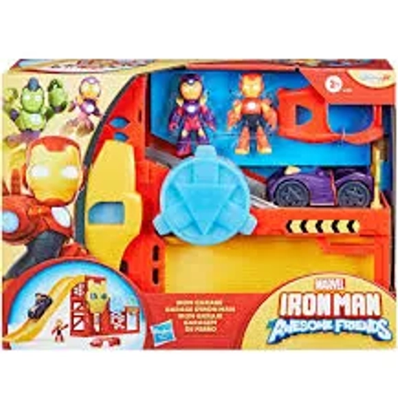 Disney Ironman Garage Action Figure Playset