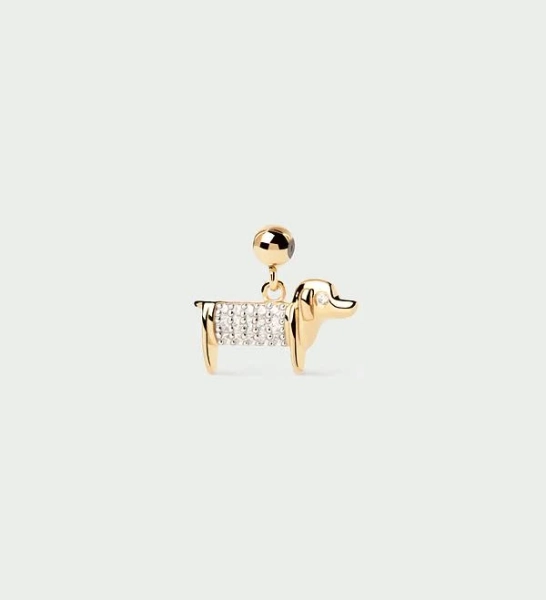 Dog Charm 18K Gold Plated Silver - PDPAOLA