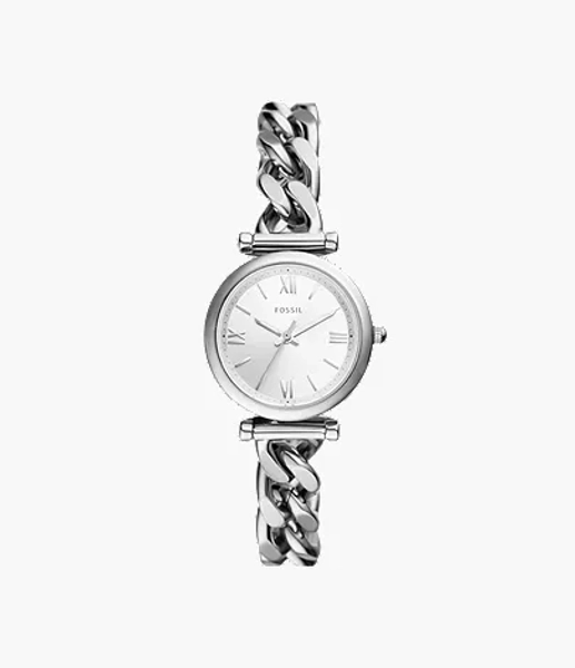 Carlie Mini 28mm Three-Hand Stainless Steel Watch