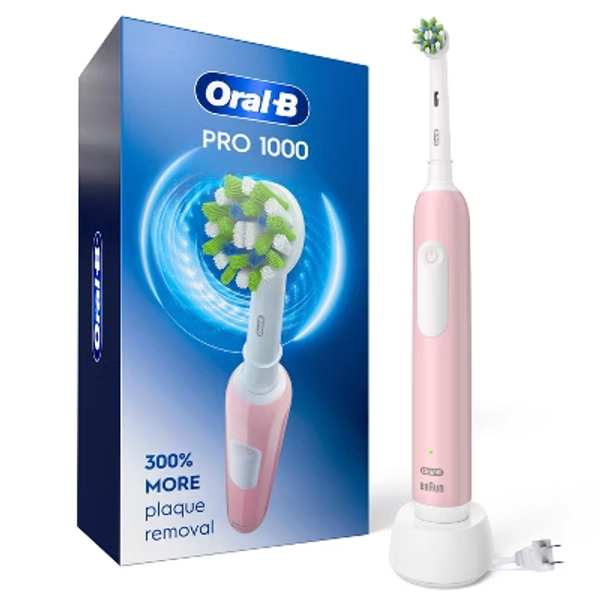 Oral-B Pro 1000 Electric Power Rechargeable Battery Toothbrush - Pink