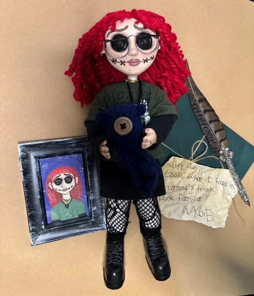 Custom| Personalized Button Eyes Doll, Handmade Mini Me Coraline Inspired Doll