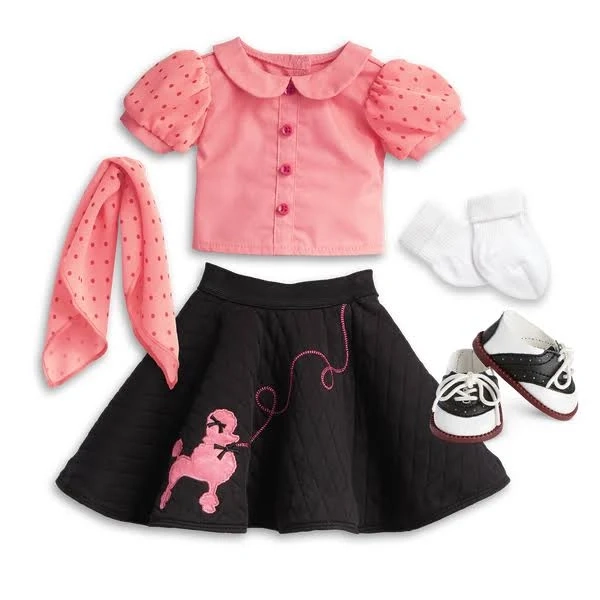 American Girl Maryellen's Poodle Skirt Outfit NIB cmc47-AF1A