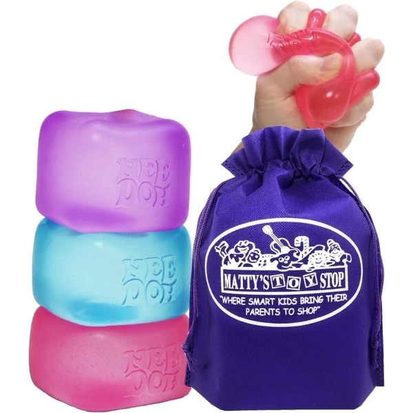 Nice Cube Translucent NeeDoh – 3 Pack (Purple/Pink/Blue) - NEEDOH Official Sensory Toys Website