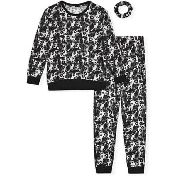 Sleep On It Girls 2-Piece Hacci Pajama Set