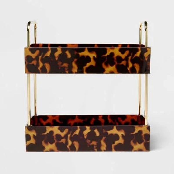 Threshold Leopard Print Tiered Tray
