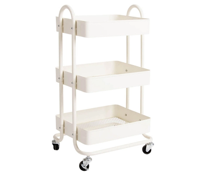 Liva White Storage Trolley