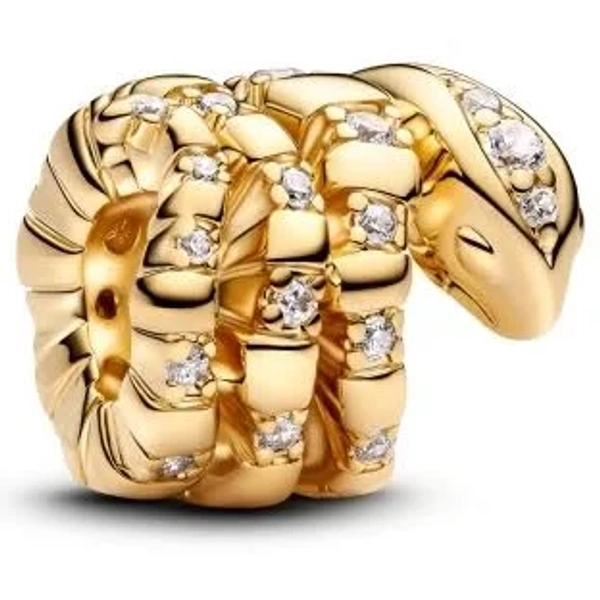 Pandora Curled Snake Charm
