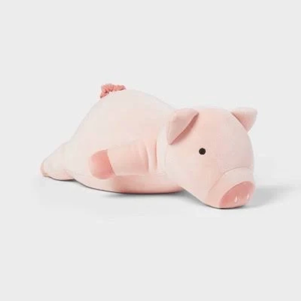 Pillowfort Pig Weighted Plush Throw Pillow