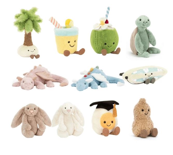 Jellycat Amuseables Birthday Cake Jellycat Food Jelly Cats Stuffed Toys Birthday Halloween Christmas Gifts for Women Men Kids