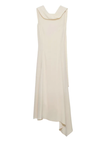 Prada robe longue à design asymétrique | 42