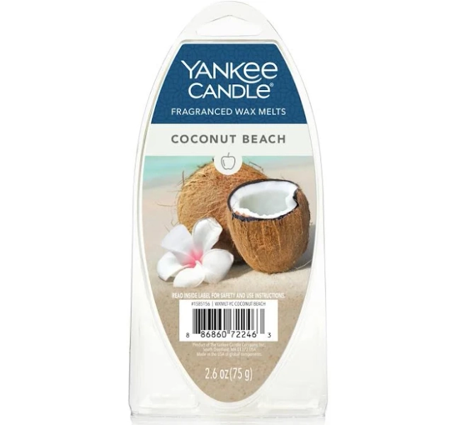 Yankee Candle Coconut Beach Wax Melts 6-Pack