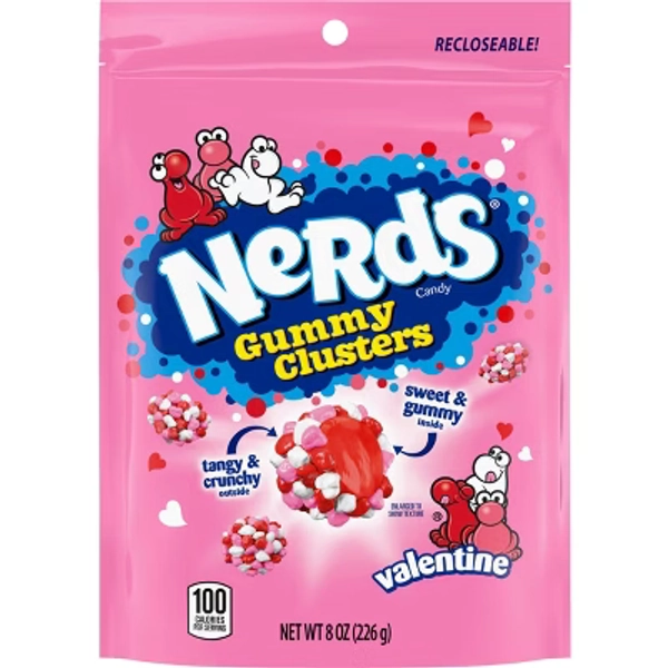 Nerds Valentine's Gummy Clusters Candy - 8oz