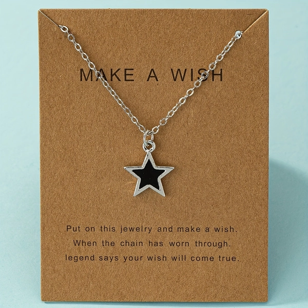 A Fashionable Minimalist Oil Drip Star Pendant Necklace for Women,  Stylish Pendant, Minimalist Design, Fine Craftsmanship, Highquality Pendant, Statement Piece, Fashion Enthusiasts, Gift For Her