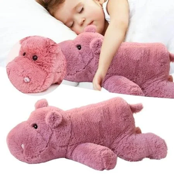 Weighted Soft Hippo Stuffed Animal
