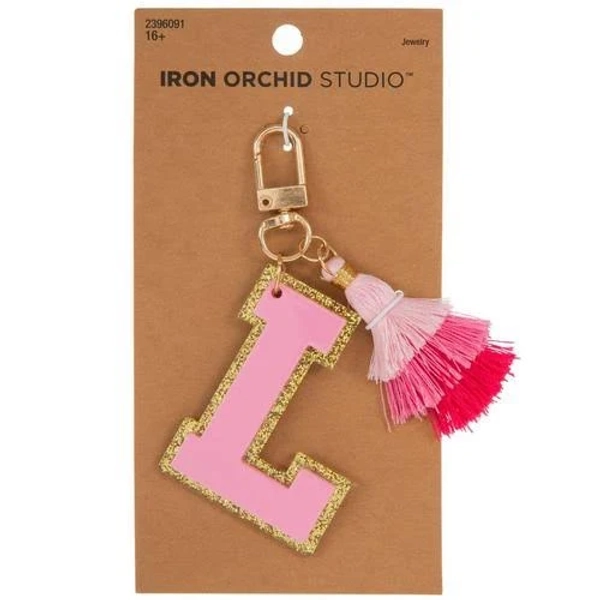 Varsity Letter Tassel Keychain